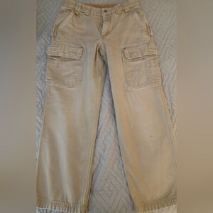Duluth Trading Co Tan Cargo Pants Sz 34x32